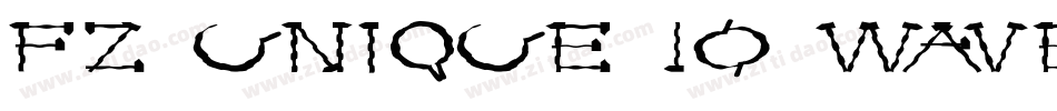 FZ UNIQUE 10 WAVEY EX字体转换